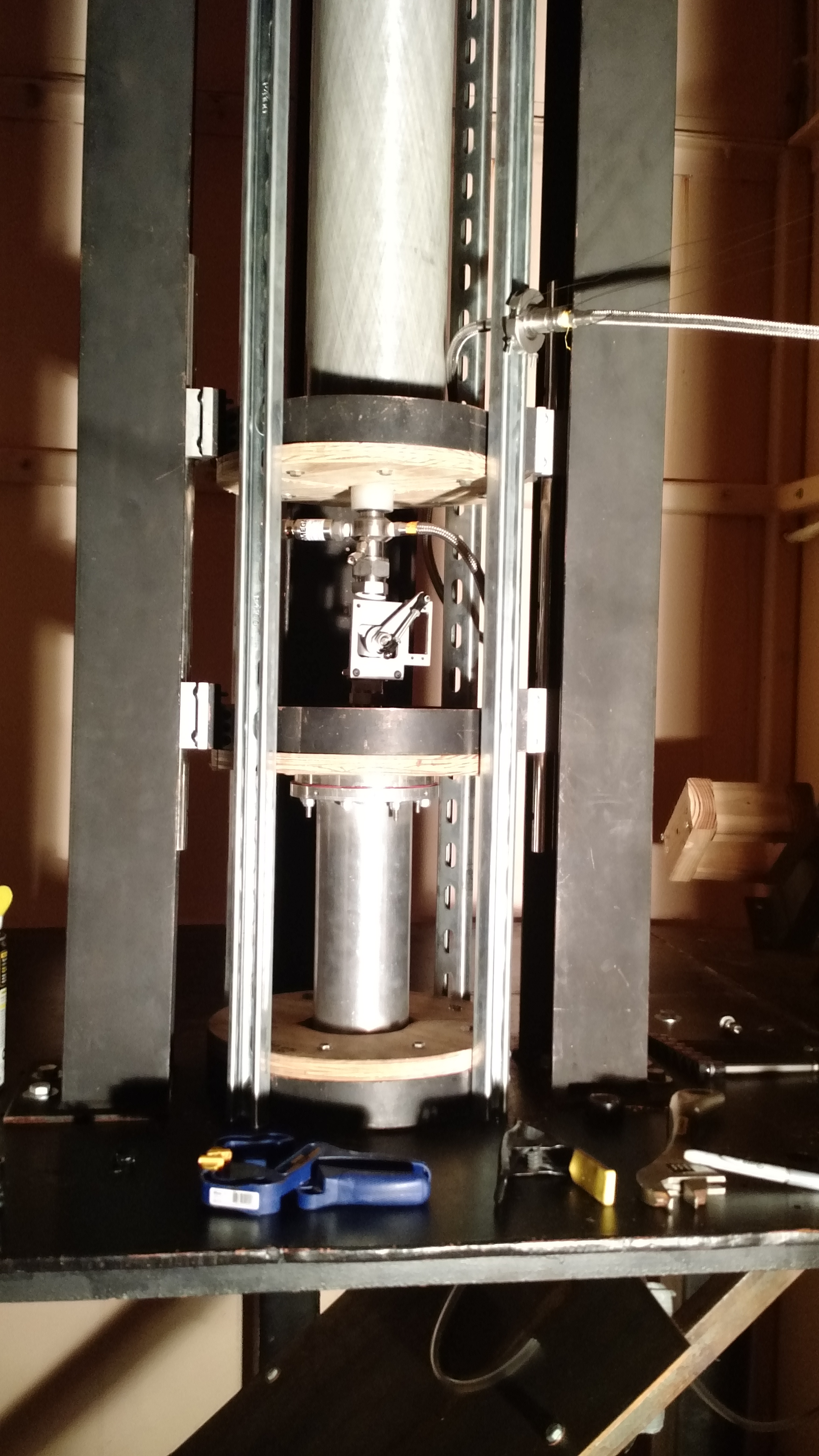 Helios hybrid engine installed in the test rig